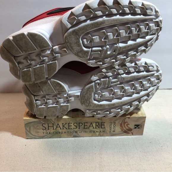 Fila Red Sneakers Shoes Size 5.5 - Picture 7 of 8